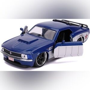 Jada The Avengers Hollywood Rides 1970 Mustang Boss Blue Die Cast Car